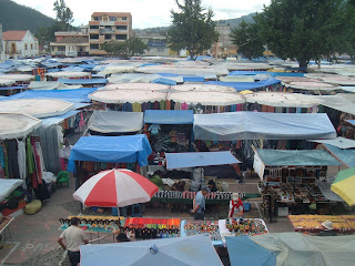 Saturday market in Otavalo.